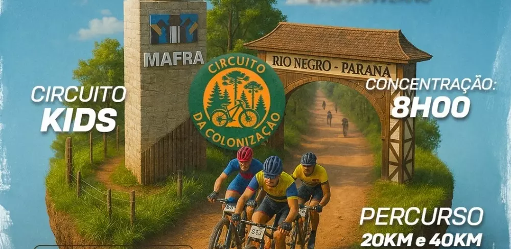 Rio Negro realiza o 1º Circuito de Cicloturismo da Colonização Riomafrense